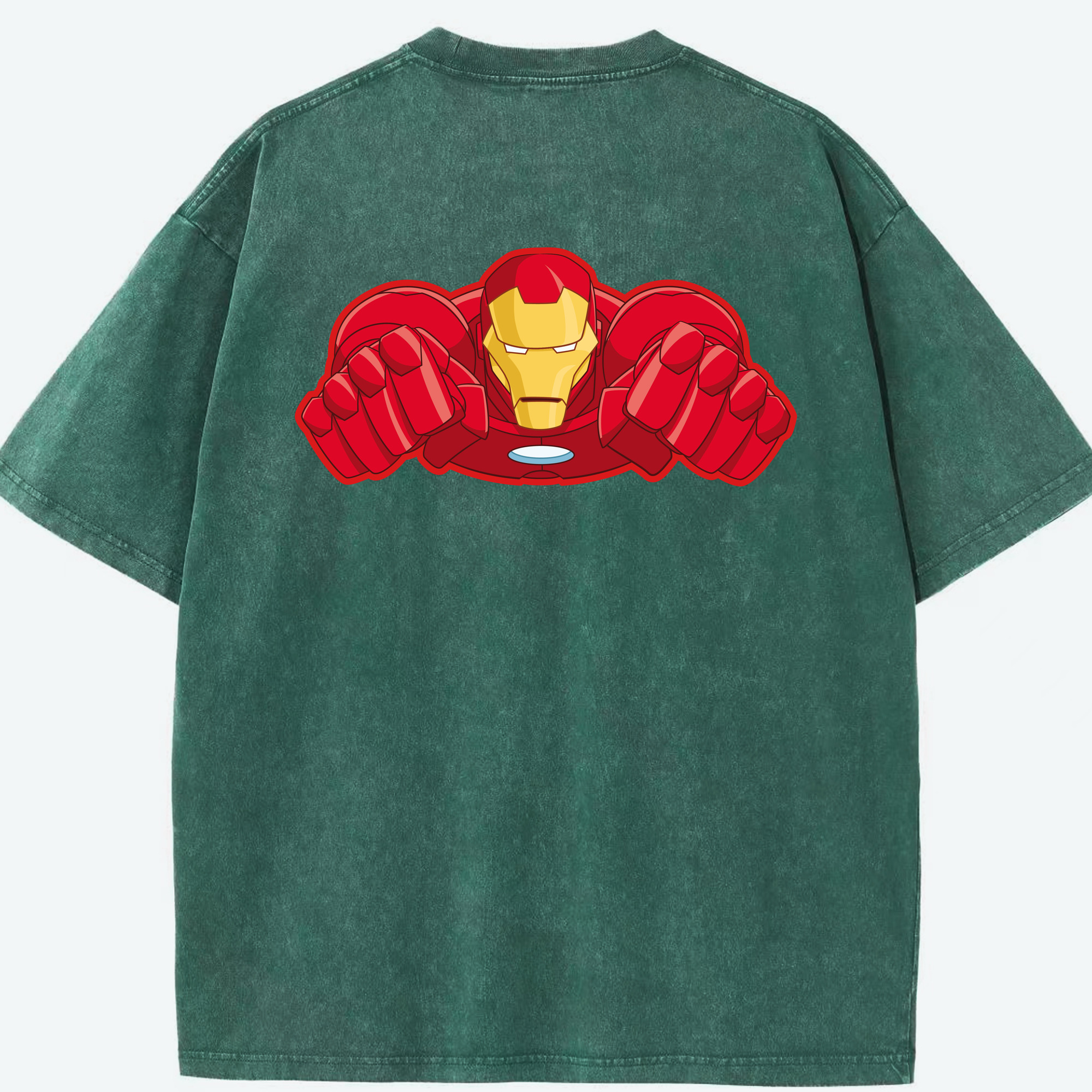 （画像用） アベンジャーズ The Avengers 綿100% ヴィンテージ風 半袖Tシャツ（背面プリント）